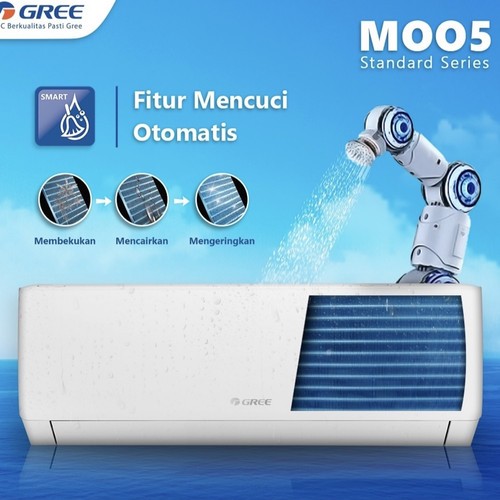 Gree AC Split ( AC Dinding ) Standard MOO5 Series 2 PK R32 1600 Watt - GWC-18MOO5 | GWC18MOO5 | 18MOO5